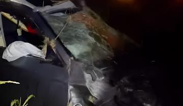 Imagen de La Región: dos jóvenes fallecieron tras un despiste y vuelco en la Ruta 227