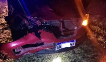 Imagen de Dolores: una niña resultó herida tras chocar dos vehículos contra un vacuno en la Ruta 2