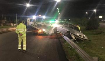 Imagen de Ruta 2: un conductor con alcoholemia positiva protagonizó un accidente