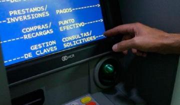 Imagen de Prorrogan hasta el 30 de septiembre el cobro de cargos y comisiones por operaciones en cajeros automáticos