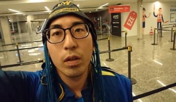 Imagen de La historia de un japonés fanático de Boca viajó para ver la Superfinal pero tuvo que volver a su país