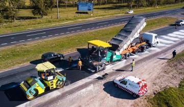 Imagen de Por obras de repavimentación, hay reducción de calzada en la Ruta 2