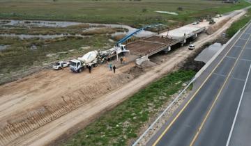 Imagen de La Región: se retoma la obra de un puente en la Ruta 56 para mejorar la circulación rumbo a la Costa Atlántica