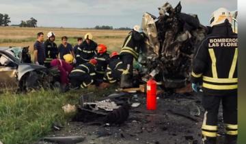 Imagen de Ruta 3: cinco fallecidos en un fatal accidente cerca de Las Flores