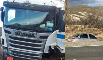 Imagen de Un muerto en un choque de frente entre un camión cisterna de YPF y un auto