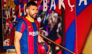 Imagen de "Kun" Agüero, tras  firmar con el Barcelona: “Estoy en el mejor equipo del mundo”