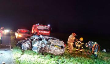 Imagen de Ruta 11: un accidente involucró a 6 autos y dejó 2 heridos