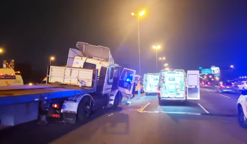 Imagen de Trágico accidente en la Panamericana: una mujer y su hija menor murieron aplastadas por un container