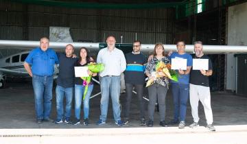 Imagen de Partido de La Costa: tras 20 años se recibieron los primeros tres pilotos en el Aeroclub de Santa Teresita