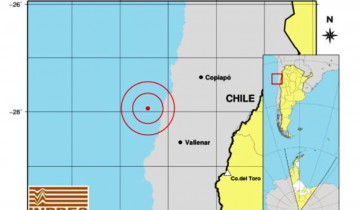 Imagen de Un fuerte temblor con epicentro en el Océano Pacífico se sintió en Argentina