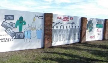 Imagen de Se inauguró en Tordillo un mural sobre “Memoria Argentina”