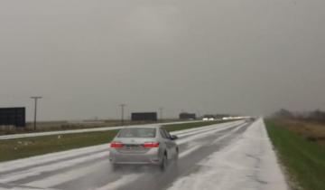 Imagen de Una fuerte granizada afectó a localidades de la región