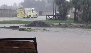 Imagen de Dolores: la intensa lluvia generó anegamiento de calles y casas inundadas