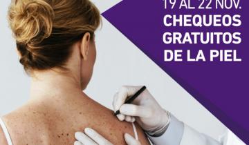 Imagen de Una campaña contra el cáncer de piel en la Provincia ofrece controles gratuitos hasta el viernes