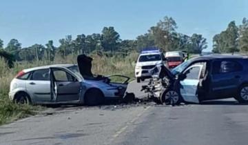 Imagen de General Belgrano: impactante choque frontal entre dos vehículos en la ruta 41