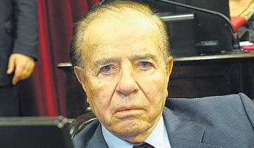 Imagen de Carlos Menem, en coma inducido