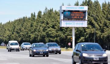 Imagen de Tránsito intenso por el fin de semana de carnaval: más de 1.300 autos circulan por la Ruta 11