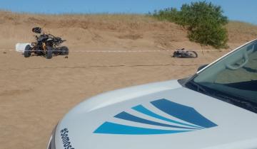 Imagen de Villa Gesell: un turista falleció en un choque entre una moto y un cuatriciclo en la zona de médanos