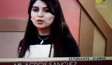 Imagen de Una joven de Sevigné, participante de un Reallity Show de Canal 13