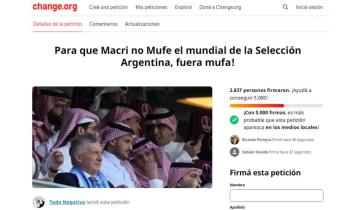 Imagen de Arman una petición en Change.org para que Mauricio Macri no "mufe" el Mundial