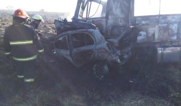 Imagen de Ruta 41: choque, incendio y tres muertos en un accidente en Monte
