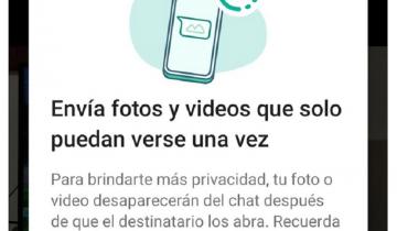 Imagen de Nueva función de WhatsApp: cómo enviar fotos y videos que desaparecen después que son vistos