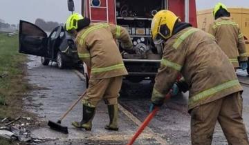 Imagen de Tragedia en la Ruta 2: manejaba a contramano, chocó contra un auto y murió