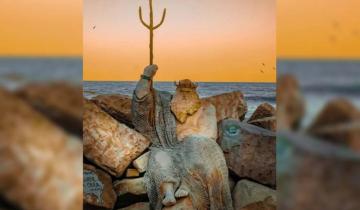 Imagen de Mar del Plata: la increíble escultura de Poseidón escondida en la escollera sur que pocos conocen