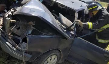 Imagen de Violento choque en el camino viejo de Mar del Plata a Miramar: 5 heridos, entre ellos una beba de un año