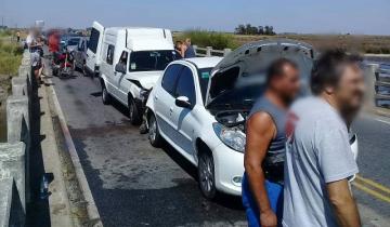 Imagen de Otro choque en cadena: siete heridos en la Ruta 11