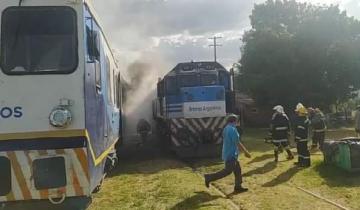 Imagen de Maipú: se incendió una formación de Trenes Argentinos