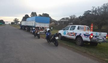 Imagen de Le retienen la licencia a un camionero: iba a más de 120 km/h por la Ruta 56