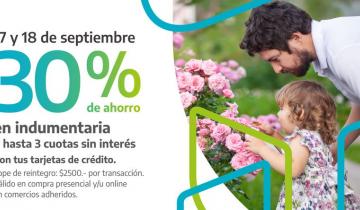 Imagen de Banco Provincia: 30% de descuento y cuotas en indumentaria