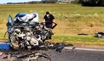 Imagen de Quequén: un muerto en un choque entre dos autos en la ruta 88