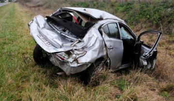 Imagen de Un hombre resultó herido tras volcar cerca de Tandil