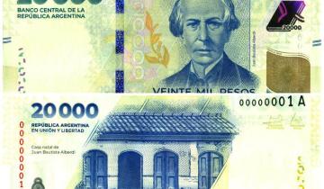 Imagen de Juan Bautista Alberdi, la cara del nuevo billete de $ 20.000 que ya está en circulación