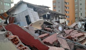 Imagen de Villa Gesell: se derrumbó un edificio de 10 pisos y buscan personas atrapadas