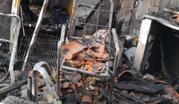 Imagen de Santa Teresita: un incendio destruyó una vivienda y realizan una colecta solidaria para la familia que perdió todo