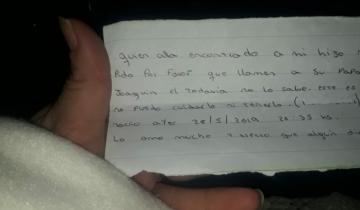 Imagen de Encuentran un bebé recién nacido dentro de una caja cerrada con una carta de su madre