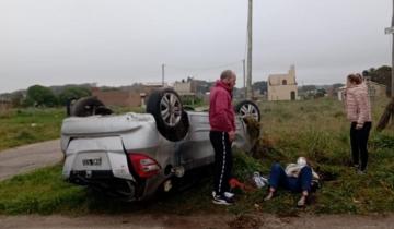 Imagen de Vuelco y despiste en la Ruta 11 deja como saldo una mujer herida