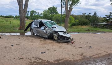 Imagen de Dolores: dos heridos tras un fuerte accidente de tránsito