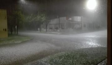 Imagen de Feroz caída de granizo en Dolores, La Costa y la región