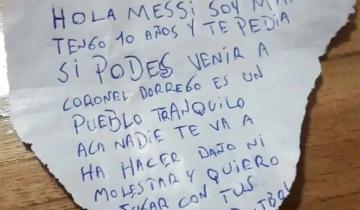 Imagen de Un niño bonaerense invitó a Messi a vivir a su pueblo: "Acá nadie te va a hacer daño ni a molestar"