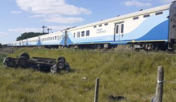 Imagen de Murió un conductor al ser atropellada su camioneta por el tren que tenía destino Dolores