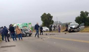 Imagen de La Provincia: una mujer falleció y otras dos resultaron heridas en un choque frontal en la Ruta 29