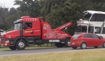 Imagen de Vuelco en la Autovía 2: sacaron el colectivo y se normalizó el tránsito