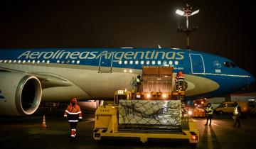 Imagen de Partió a Moscú el vuelo número 12 de Aerolíneas para traer más vacunas