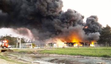 Imagen de La Defensoría en alerta por el incendio de una fábrica de agroquímicos en Mercedes