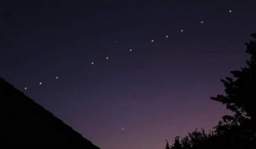 Imagen de Satélites Starlink: esta noche podrá verse otra vez el tren de luces en el cielo bonaerense